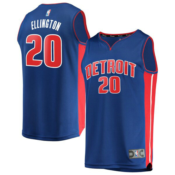 Maillot nba Detroit Pistons Icon Edition Homme Wayne Ellington 20 Bleu